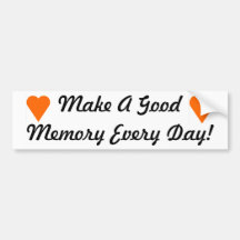 Good Memories Bumper Sticker