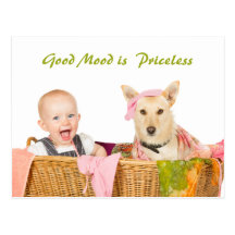Good Mood is Priceless Postcard
