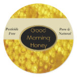 Good Morning Honey Labels stickers