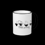 Good Morning Swirly Coffee Mugs mugs