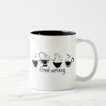 Good Morning Swirly Coffee Mugs mugs