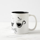 Good Morning Swirly Coffee Mugs mugs