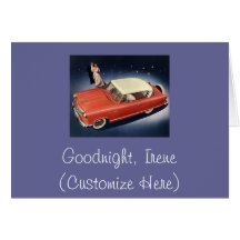 "Good Night, Irene!" Greeting Card