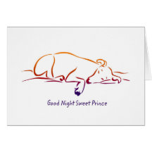 Good Night Sweet Prince greeting cards
