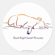 Good Night Sweet Princess stickers