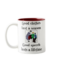 Good Speech School Grammar Saying Coffee Mug