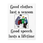 Good Speech School Saying Postcards