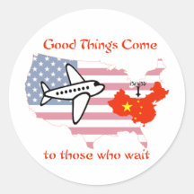 Good things come to those who wait stickers