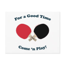 Good Time Ping Pong Post Card