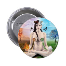 Good vs Evil- Goth Goddess Buttons