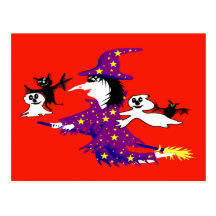 Good witch and her friends post cards