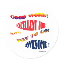 GOOD WORK STICKER