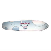 Goodbye! America Flag Colours Pop Art Skateboard