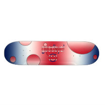 Goodbye! Britain Flag Colours Pop Art Skate Board Deck