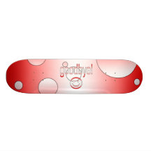 Goodbye! Canada Flag Colours Pop Art Custom Skateboard