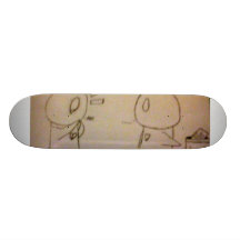 Goodbye friend custom skate board
