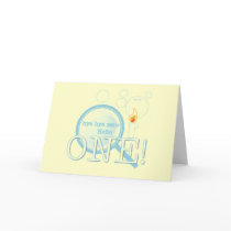Goodbye Zero Hello One Birthday Greeting Cards