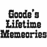 Goode's Lifetime Memories embroidered shirts
