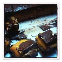 Gooey Caramel Marshmallow Chocolate Coated Print Art Photo