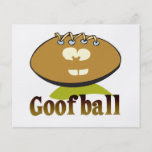 GOOFBALL funny football cartoon character Custom Flyer