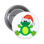goofkins santa xmas frog button