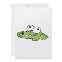 goofy baby alligator personalized invitation
