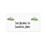 goofy baby alligator personalized address label