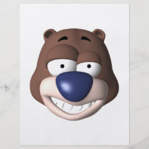 goofy bear face flyer