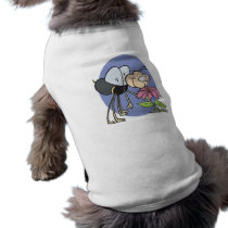 goofy bee smelling flower dog clothes