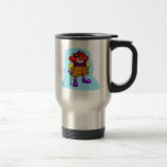 Goofy clown with cane & golf hat coffee mugs