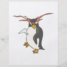 goofy dancing penguin personalized flyer