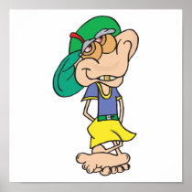 goofy geek troll print