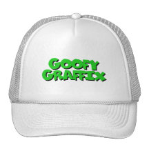 Goofy Graffix - Green Letter hat