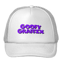 Goofy Graffix - Purple Letter hat