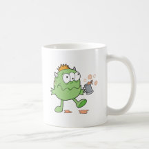 goofy green drunk monster cutie mugs