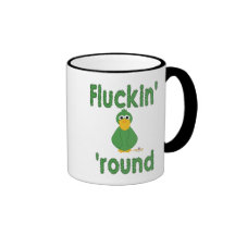 Goofy Green Duck Fluckin' Round Mug