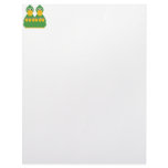 Goofy Green Ducks And 6 Babies letterhead