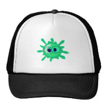 Goofy Green Face Mesh Hat