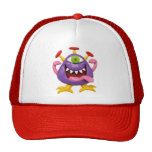 Goofy Purple Monster Trucker Hat