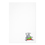 goofy running jogger rhino cartoon stationery paper
