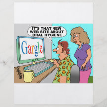 Google Parody Cartoon Flyer