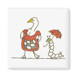 Goose and Caterpillar Magnets