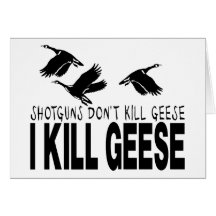 GOOSE HUNTING GREETING CARD