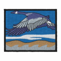 Goose In Flight Embroidered Shirt