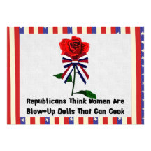 GOP Blow-Up Dolls Personalized Announcements