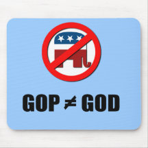 GOP does not equal GOD Mousepads