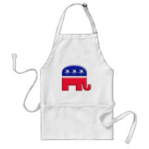 GOP Elephant Logo Apron