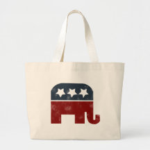 GOP elephant logo Canvas Bag