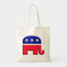GOP Elephant Logo Canvas Bag