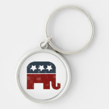 GOP elephant logo Key Chain